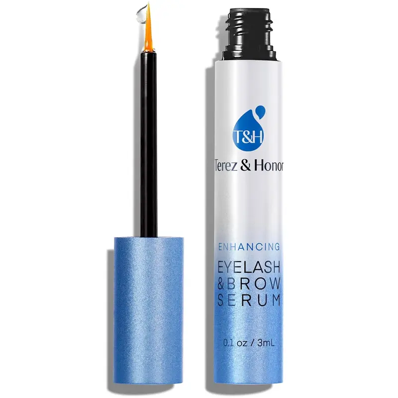 Terez and Honor Advanced Eyelash Serum and Eyebrow Growth Serum for Thicker, Longer Eyelashes and Eyebrows - Grow Luscious Lashes with Brow Enhancer