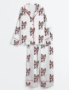 Women’s Jack And Quinn Hughes Team USA Hockey Champions Short Sleeve Silky Satin Pajama Set