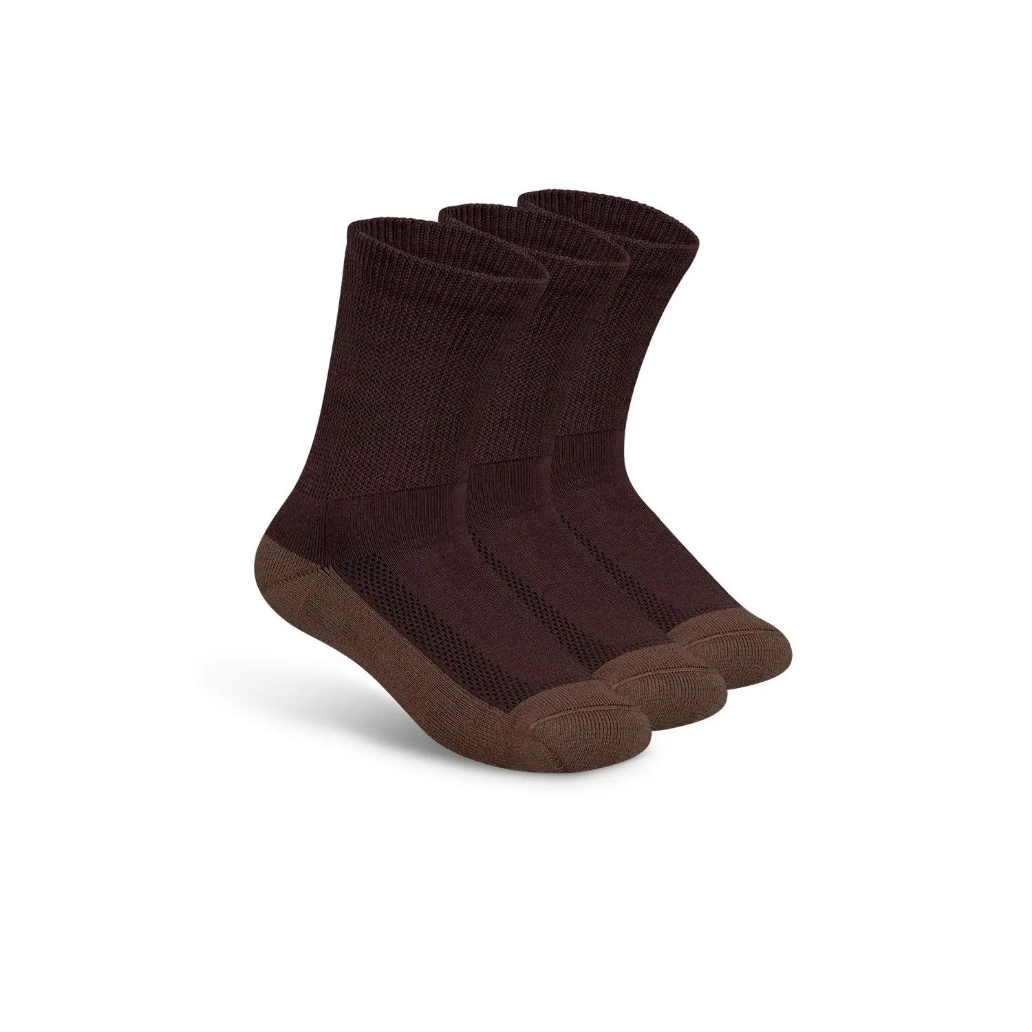 Padded Sole Socks - Dark Brown