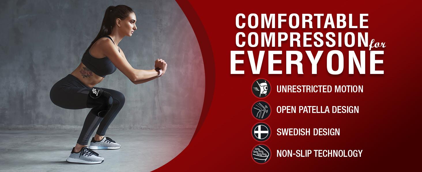 Knee Brace for Strong Support | Pain Relief for Workouts, Walking & Daily Stability