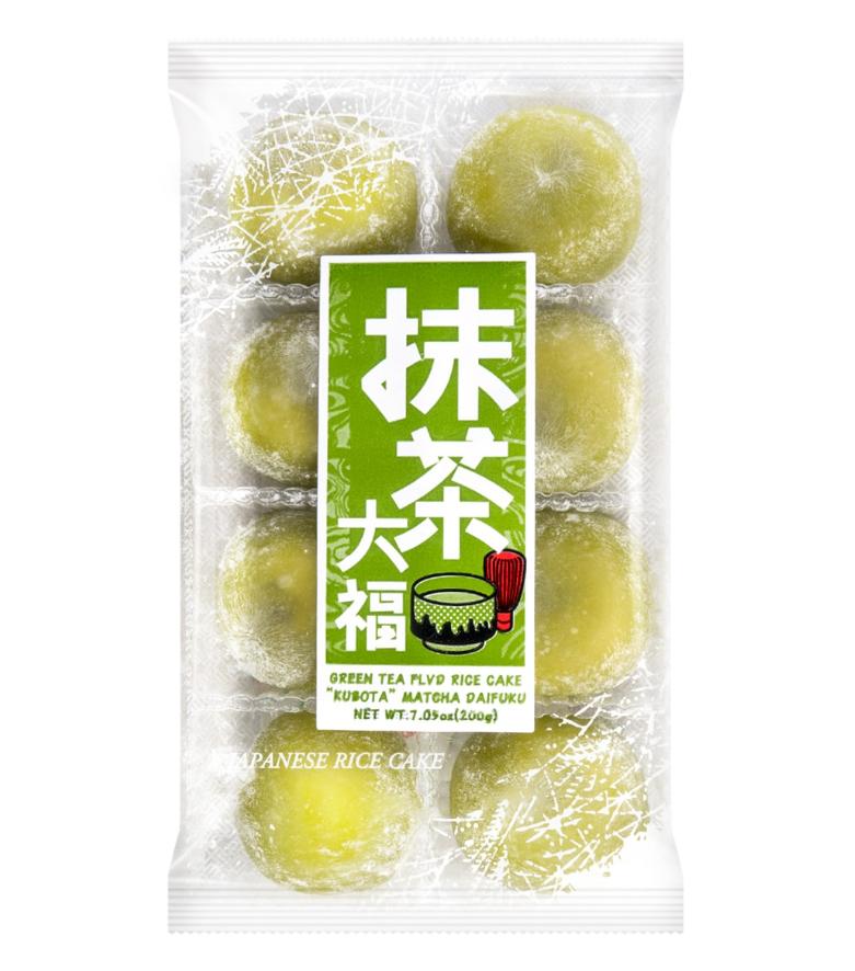 KUBOTA Authentic Japanese Strawberry Mochi Daifuku 200g - Soft Glutinous Rice Cake with Sweet Strawberry Filling Dessert Snack for Tea Time or Gifting