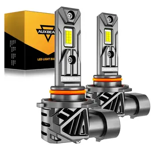 9005 LED Headlight Bulbs 2Pcs, 90W 22000LM 6500K Cool White, Max 3570CSP 16Pcs LED, Full Aviation Aluminum IP68 Waterproof, 50000H Fan Heat Dissipation, 9-13V 3.75A Car LED Lights