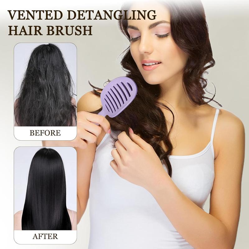 Vital5 Detangling Self Cleaning Brush, Smoothing, Volume, Detangle, Hair Tool, Hair Brush, volumizing, scalp massage, hair smoother, curling brush, quick blow dry, thick curly hair, anti breakage, no split ends, vent design