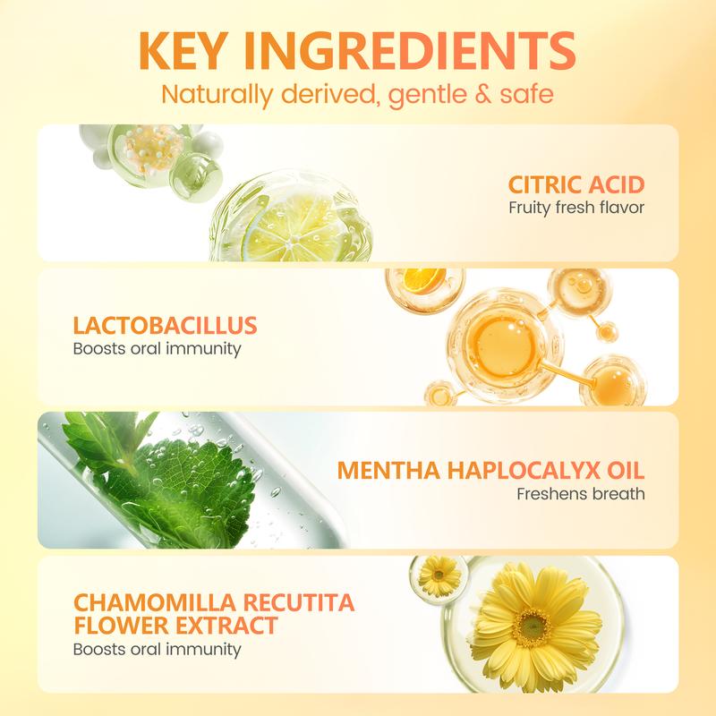 CEELIKE Probiotic Orange Oral Spray 20ml for Long-Lasting Freshness & Oral Care Sugar-Free