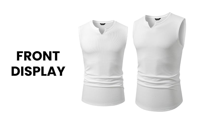 JMIERR Men's Ribbed Tank Tops Knit Sleeveless Summer Sports Clothing Workout Sports Muscle Shirt