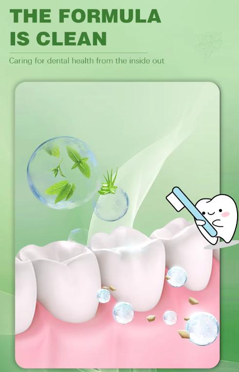 5 in 1 Whitening Toothpaste, Plant Herbal Formula, Reduces Exogenous Stains, Freshens Breath & Supports Healthy Teeth, 100g