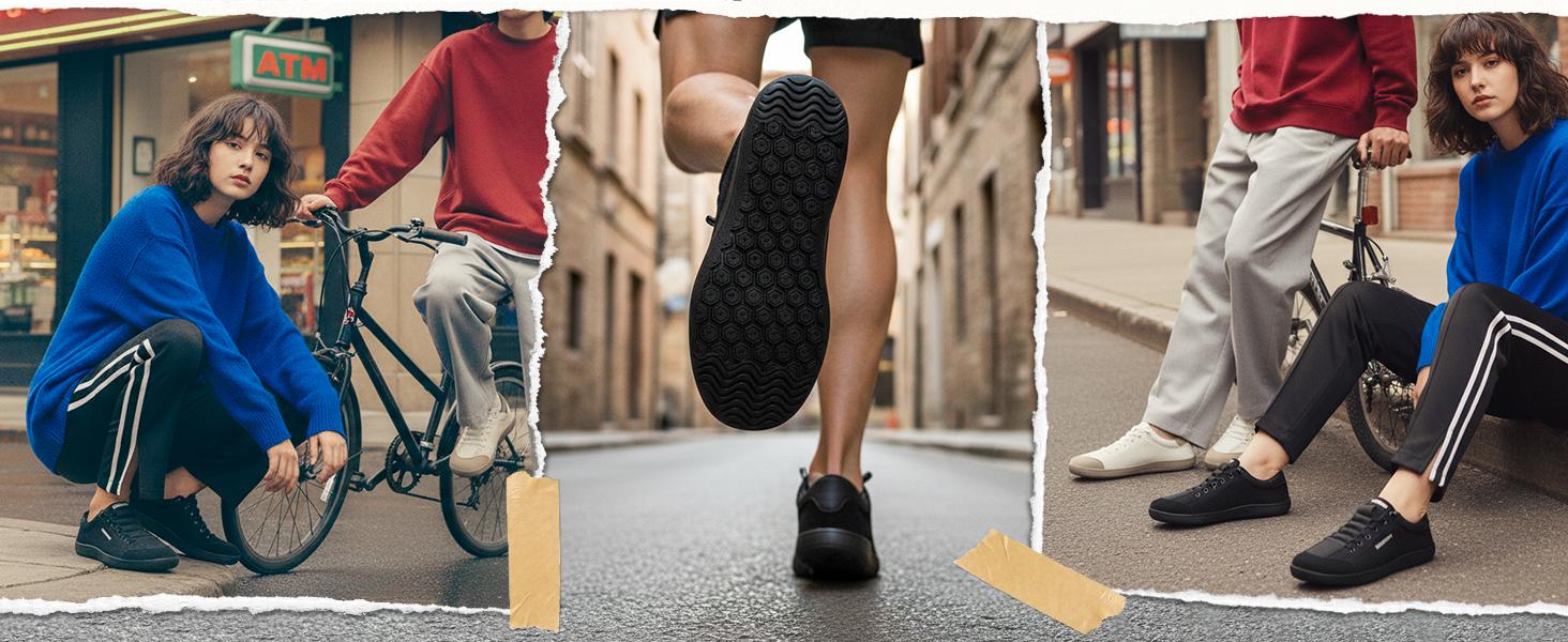 HOBIBEAR Barefoot Minimalist Shoes for Women Men Zero Drop Wide Width Canvas Slip-on Outdoorfun TikTokShopSummerTurnup Comfortable Casual Wear