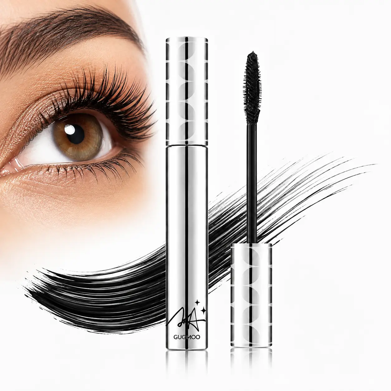 Lash Lift Volumizing Mascara, Lengthening Curling Thickening Defining False Lash Effect Mascara, Buildable Non-Clumping Natural Full Lashes, Beginner Friendly Daily Eye Lash Makeup for Women,Badi Lash Mascara,back to school