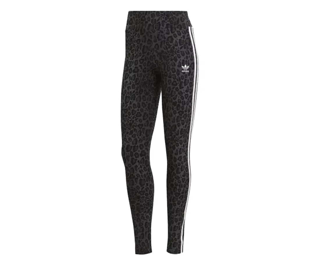 Women's Adidas Animal Print Leggings - Elastic Running Pants, Stretchy Gym Legging, Fitness Bottoms, Workout Tights for Active Wear