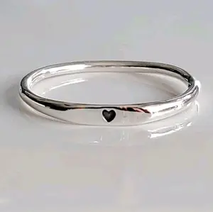 Sterling Silver 925 Dainty Heart Ring