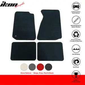 Floor Mat for Ford Mustang 1994-1998 Black Carpet 4PC Nylon