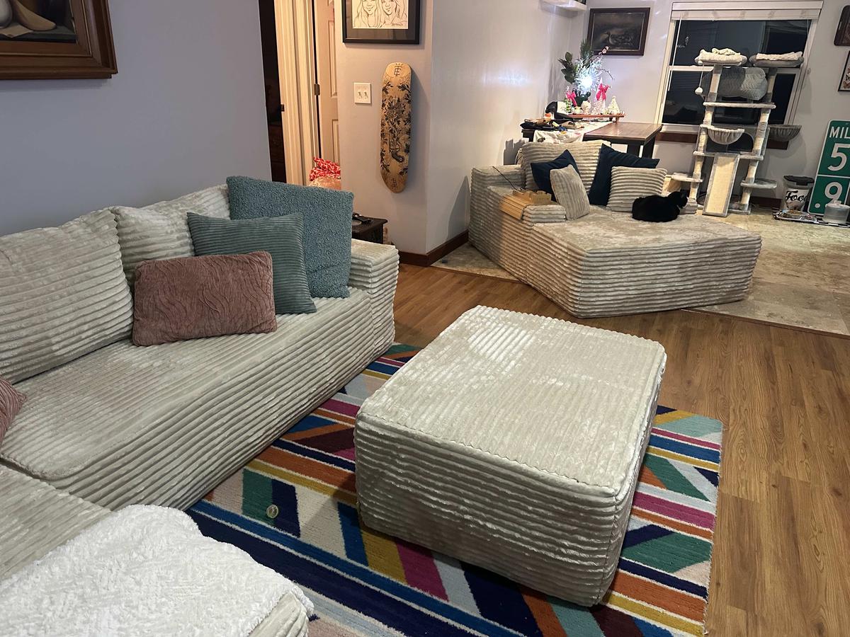 Item: Beige Plush Corduroy