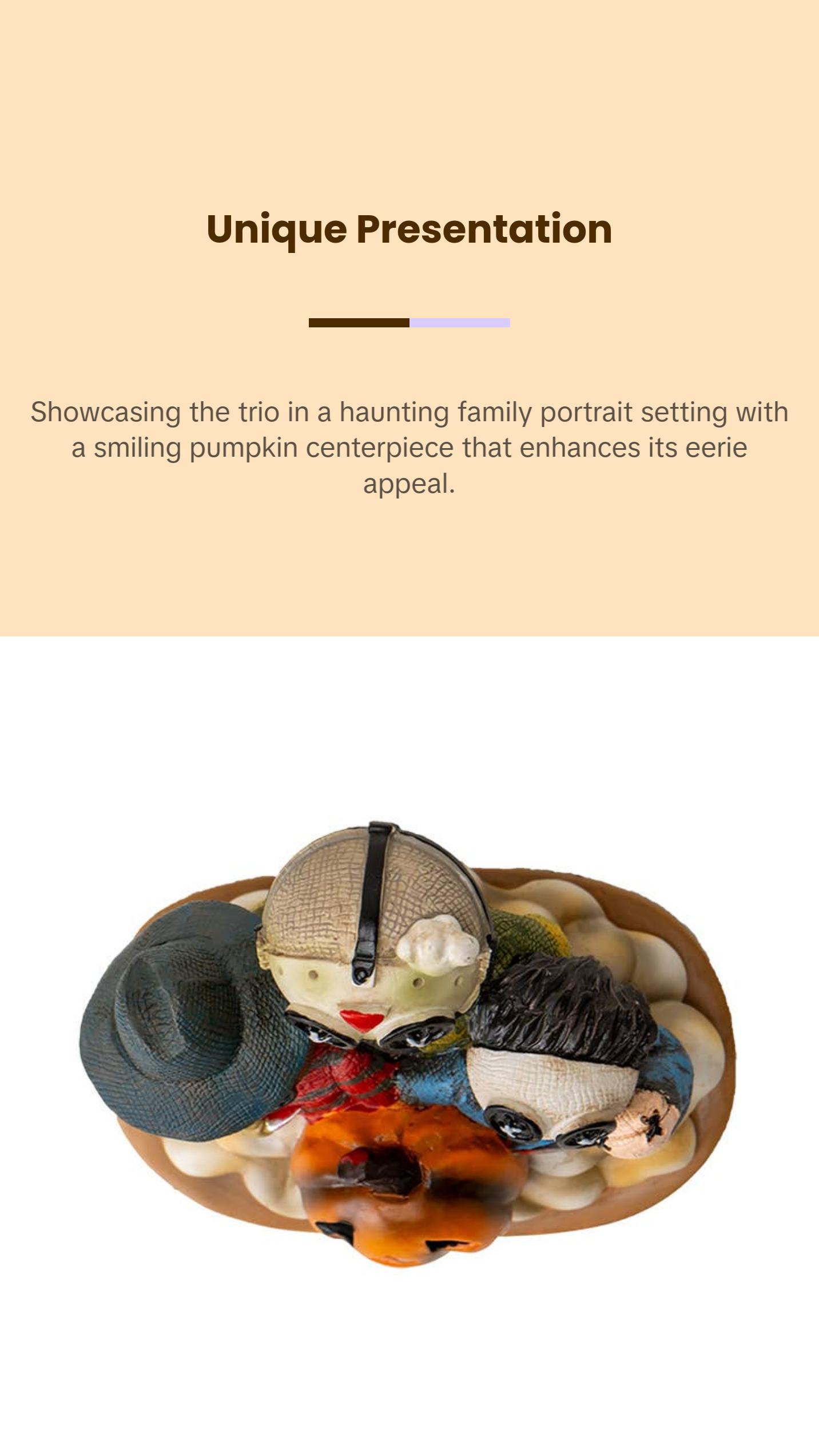 Pinheads Halloween Horror Icon Family Portrait Cold Resin Statue Nightmare Trio