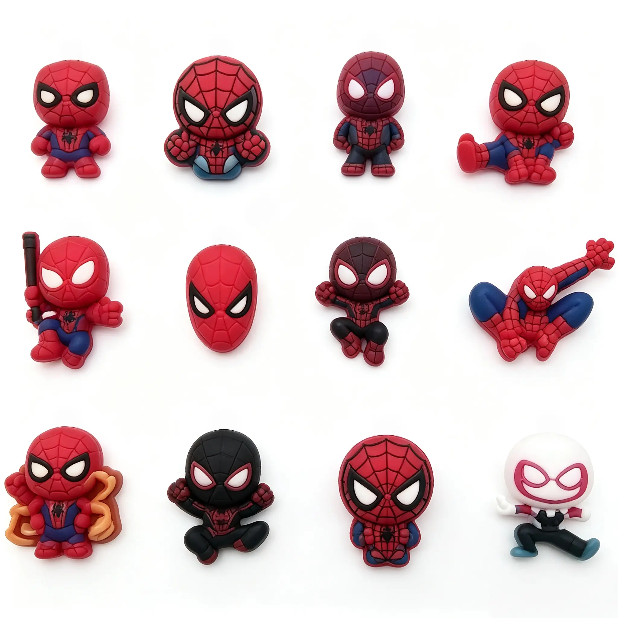 Marvel Spider‑Man Shoe Embellishment, Cute Superhero Shoe Charms, Decorative Shoe Accessories for Kids Party Favor Gifts