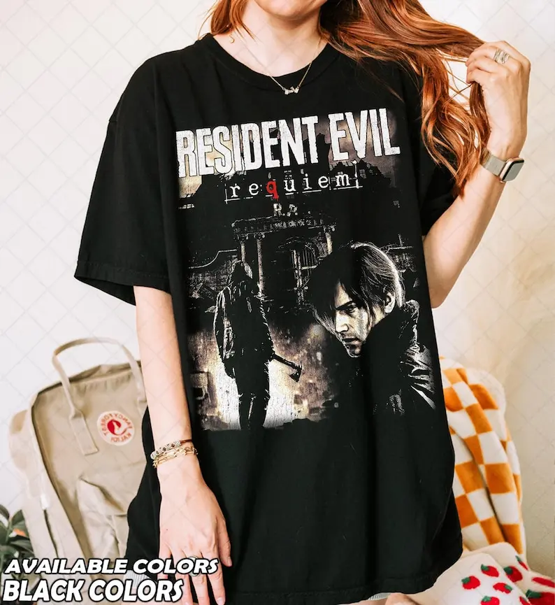 Resident Evil Requiem, Vintage Distressed Leon Kennedy Fan T-Shirt, Gift For Women and Man Unisex T-Shirt
