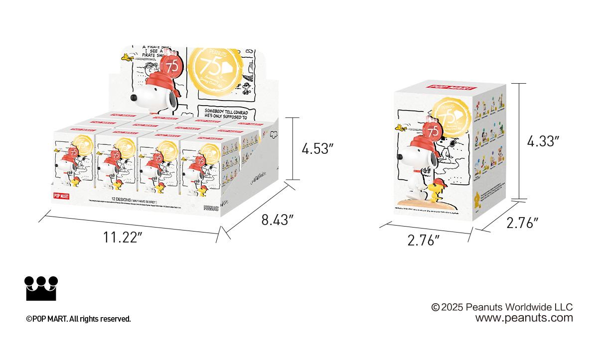 POP MART Peanuts 75th Anniversary | Snoopy Comic Life Series Figures