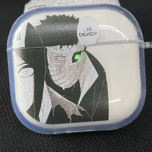 Obito Uchiha Earphone -Naruto Cool Anime CharacterAirPods Case stylish Cover for AirPods 34Pro2,OtakuAccessory, Trending Gift ldea for Anime Fans Cool animecharacter design -perfect for fans & collectors