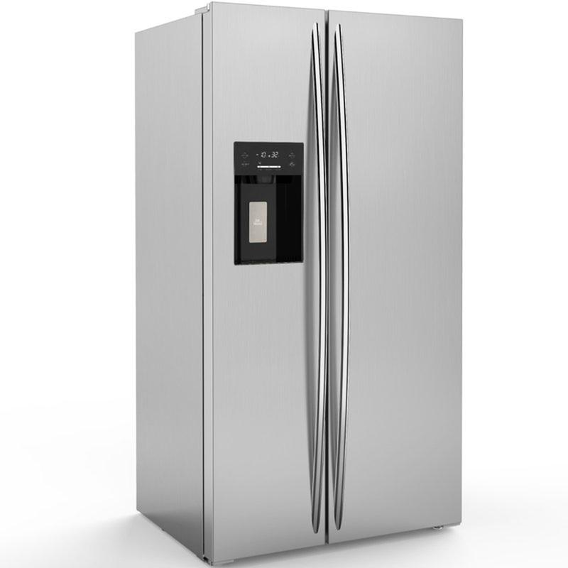 R.W.FLAME 20 Cu.ft. Large Refrigerator Fridge, 2 French Door Stainless Steel with Water Dispensor, Ice Maker for the Kitchen, Home
