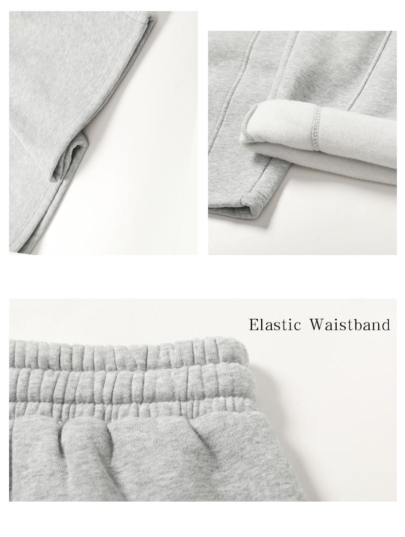 Men's Fleece Thermal Lined Sweatpants  Oversize Drawstring Waist Casual Loose Pants for Fall Winter School Season Daily Wear Stylish Menswear