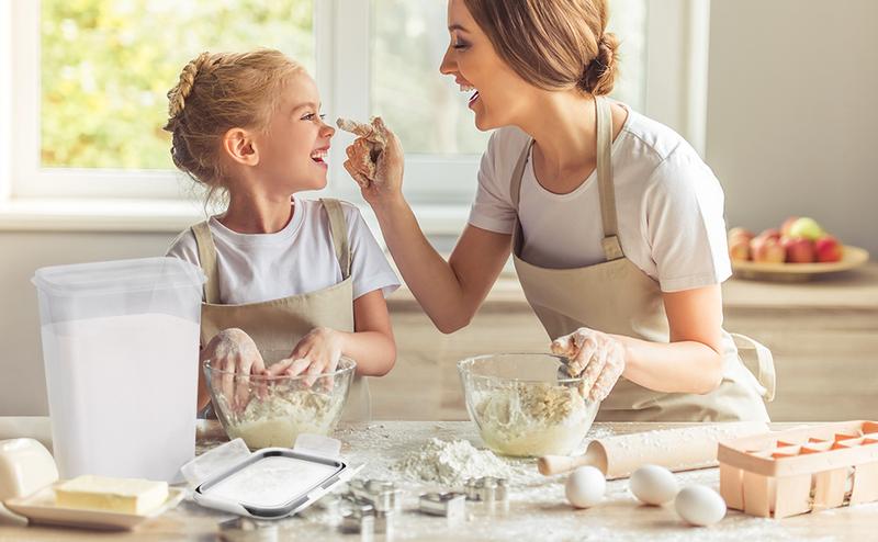 Airtight Food Storage Containers Set with Lids 24 PCS BPA Free Kitchen Pantry Organization Plastic Leak-proof Canisters for Cereal Flour Sugar Labels Marker Grey