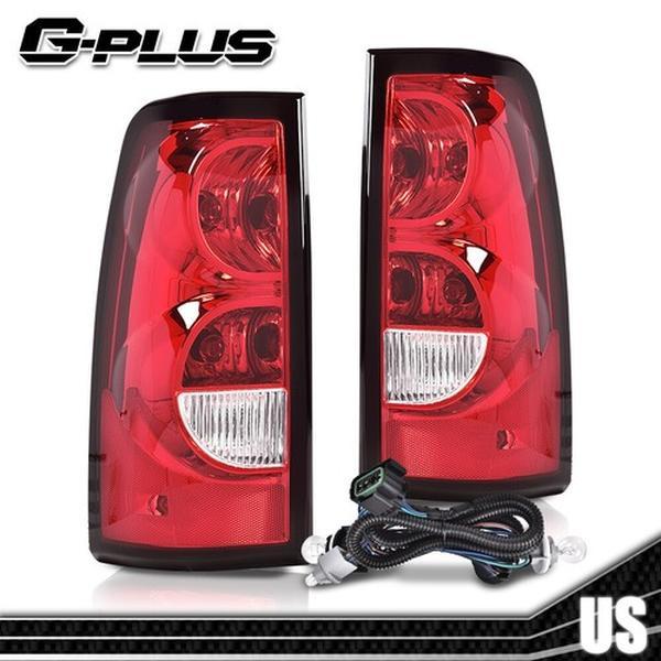 Fit For 2003-2006 Chevy Silverado 1500 2500 3500 Tail Lights Red W/ Harness,All Models Rear Lamps Left & Right Luces Traseras,Faros Traseros
