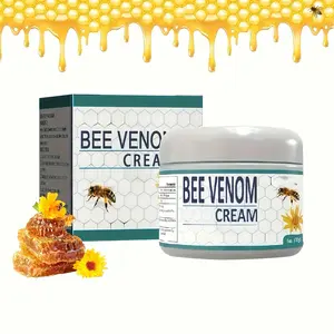 Bee Venom Cream for Hands Feet Knees Lumbar Support Hydrating Glycerin Paraffin Wax Formula Fragrance Free All Skin Types Relief