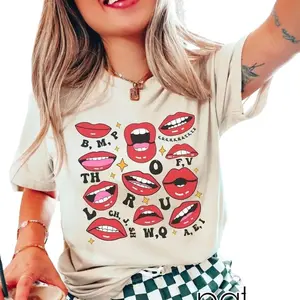 SLP Speech Therapy T-Shirt, Speech Therapist T-shirt, Speech Language Pathologist Tee, SLPA Shirt, School SLP Mouth Shirt, Shirt for Women and Men 4