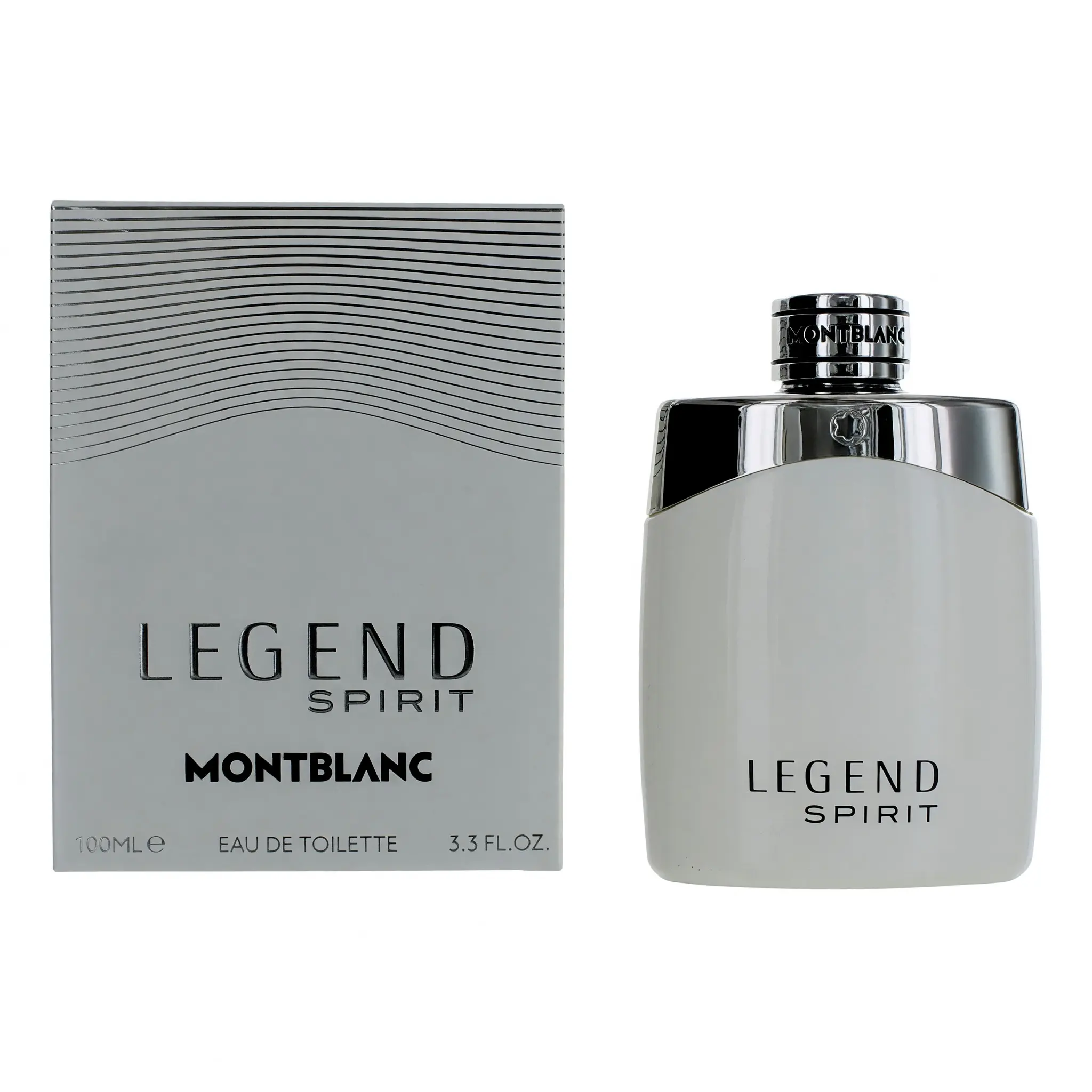 Men's Mont Blanc Legend Spirit Aromatic-Woody EDT Spray - 3.3 oz, Refreshing Citrus-Grapefruit-Bergamot Mix, Lavender-Musk Notes, Spray Bottle for Male Wear