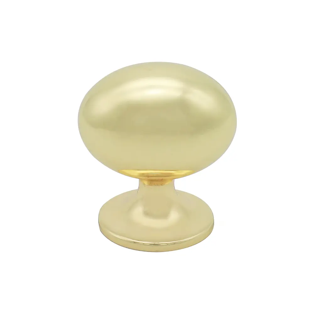 Utopia Alley HW387GD Charlton Cabinet Ring Pull Knob - Decorative Cabinet Drop Pull Knobs for Cabinets and Drawers - Vintage Cabinet Hardware with Hand Finished Polished Gold - Metal Drawer Pull Knobs 1.38"