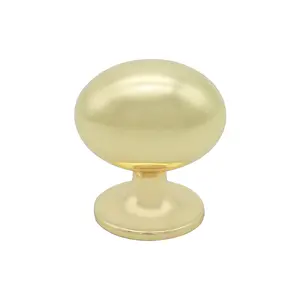 Utopia Alley HW387GD Charlton Cabinet Ring Pull Knob - Decorative Cabinet Drop Pull Knobs for Cabinets and Drawers - Vintage Cabinet Hardware with Hand Finished Polished Gold - Metal Drawer Pull Knobs 1.38"