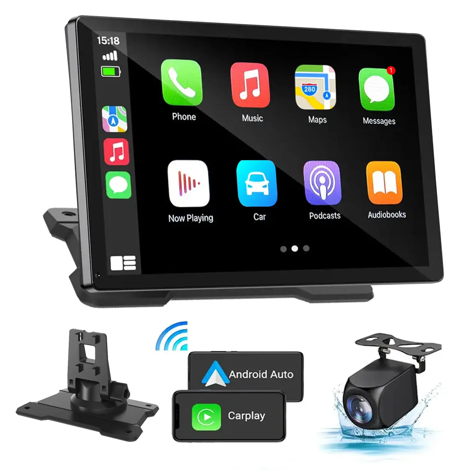 【Pierden】2026 Newest 7-Inch IPS Touchscreen Car Stereo with Wired/Wireless AC/AA Support carplay for  Vehicles