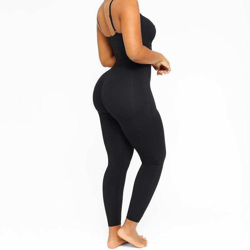 Shapellx AirSlim ElasticFuse Zipper Shaping Jumpsuit Waist band Tummy bridle Workout Outfit Womenswear Shapewear Bodysuit One-piece Yoga Suit Stylish Activewear