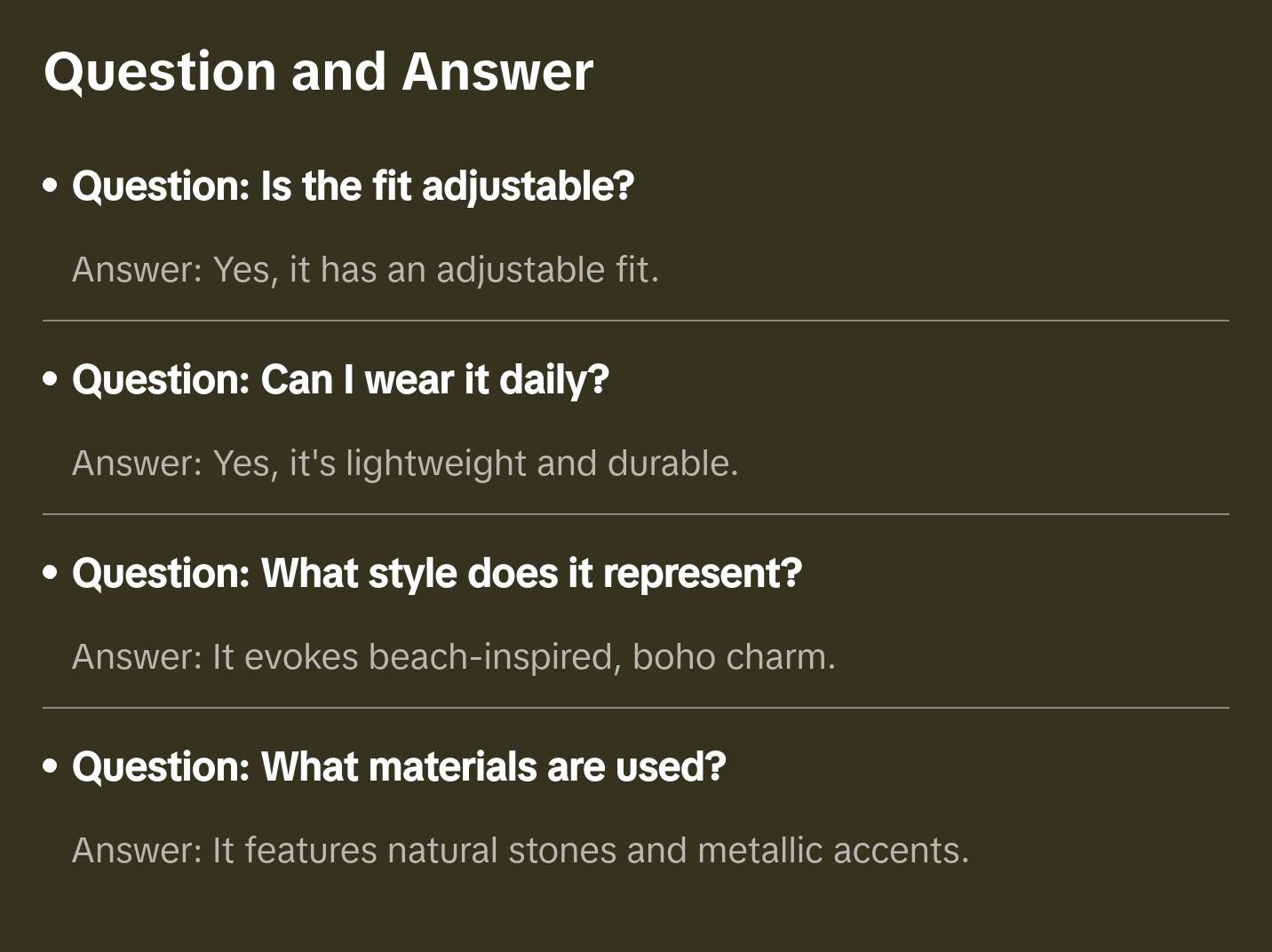 Oberoi Beach Bracelet