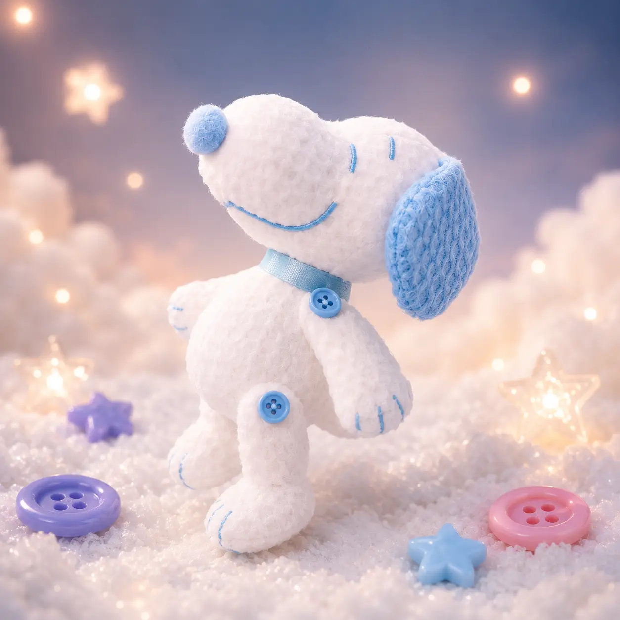 SNOOPY Button-Style Blind Box Dolls - Single Box, Detailed Design, Mini Gifts, Coffee Table Decor, Ideal Souvenir for Enthusiasts, Back to School Toy