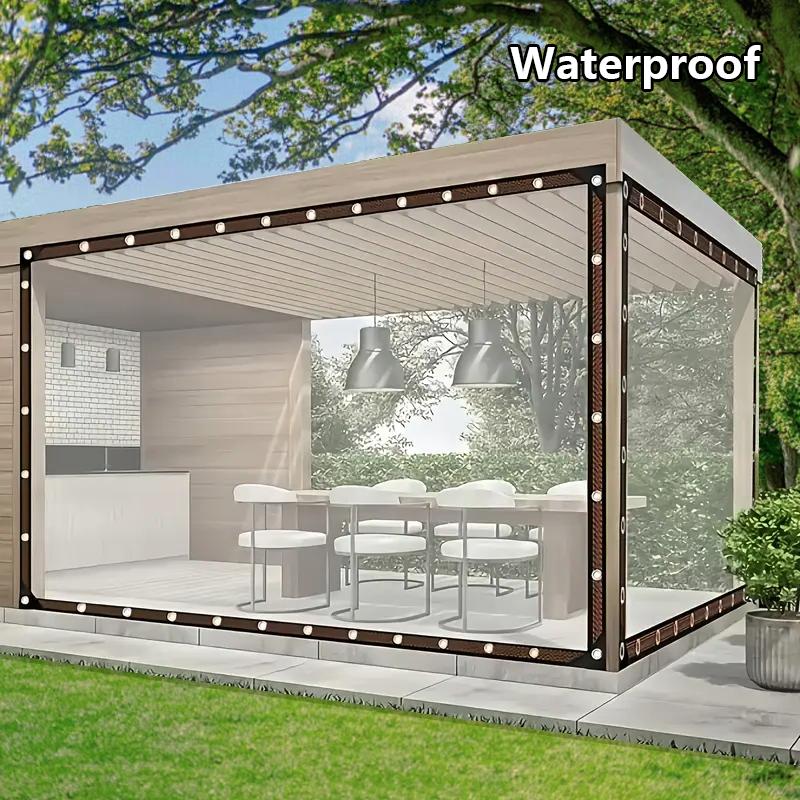 Ultimate Outdoor Shield,6.5 x 9.5 FT Clear Waterproof Tarp – Heavy Duty, UV-Resistant, Tear-Resistant Outdoor Cover for Garden, Greenhouse, Firewood, Patio Furniture, and More outdoorfun