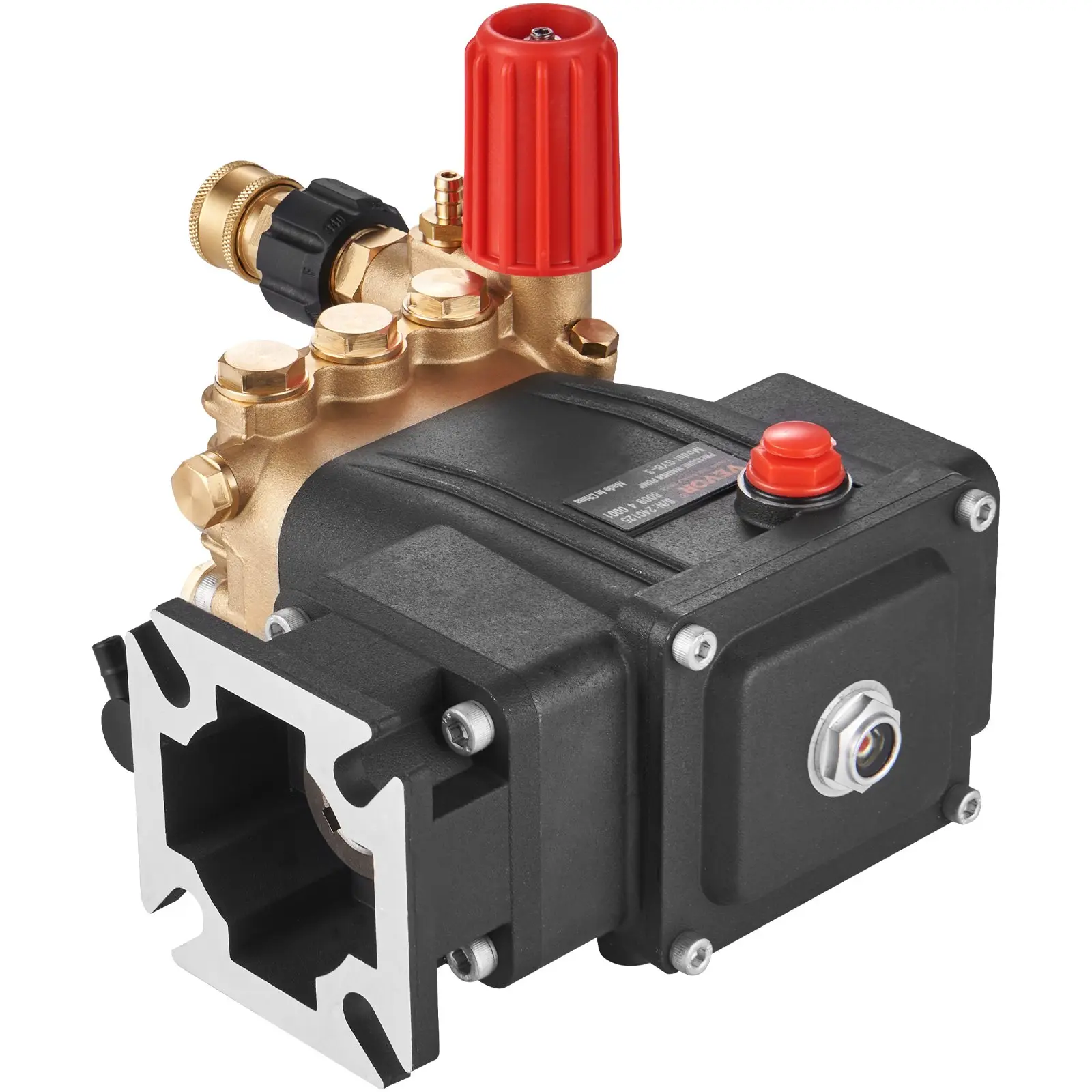 Pressure Washer Pump, 3/4" Shaft Horizontal Triplex Plunger, 3700 PSI, 2.5 GPM, Replacement Power Washer Pumps Kit, Parts Washer Pump, Compatible with Simpson MorFlex Models 40224, 40225, 40226