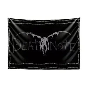 Death Note Anime Iconic Ryuk Wall Art Decoration Home Hanging Decor Wall Flag Tapestry