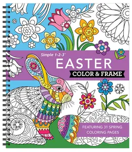 Color & Frame - Easter (Coloring Book), Spiral-bound