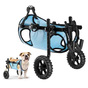 VEVOR Dog Wheelchair for Back Legs, Adjustable 2 Wheels Pet Wheelchair, Lightweight  Dog Cart with Shock-Absorbing Wheels, Mobility Support Wheel Chair for Disabled Injured Dogs up to 33lbs, Medium