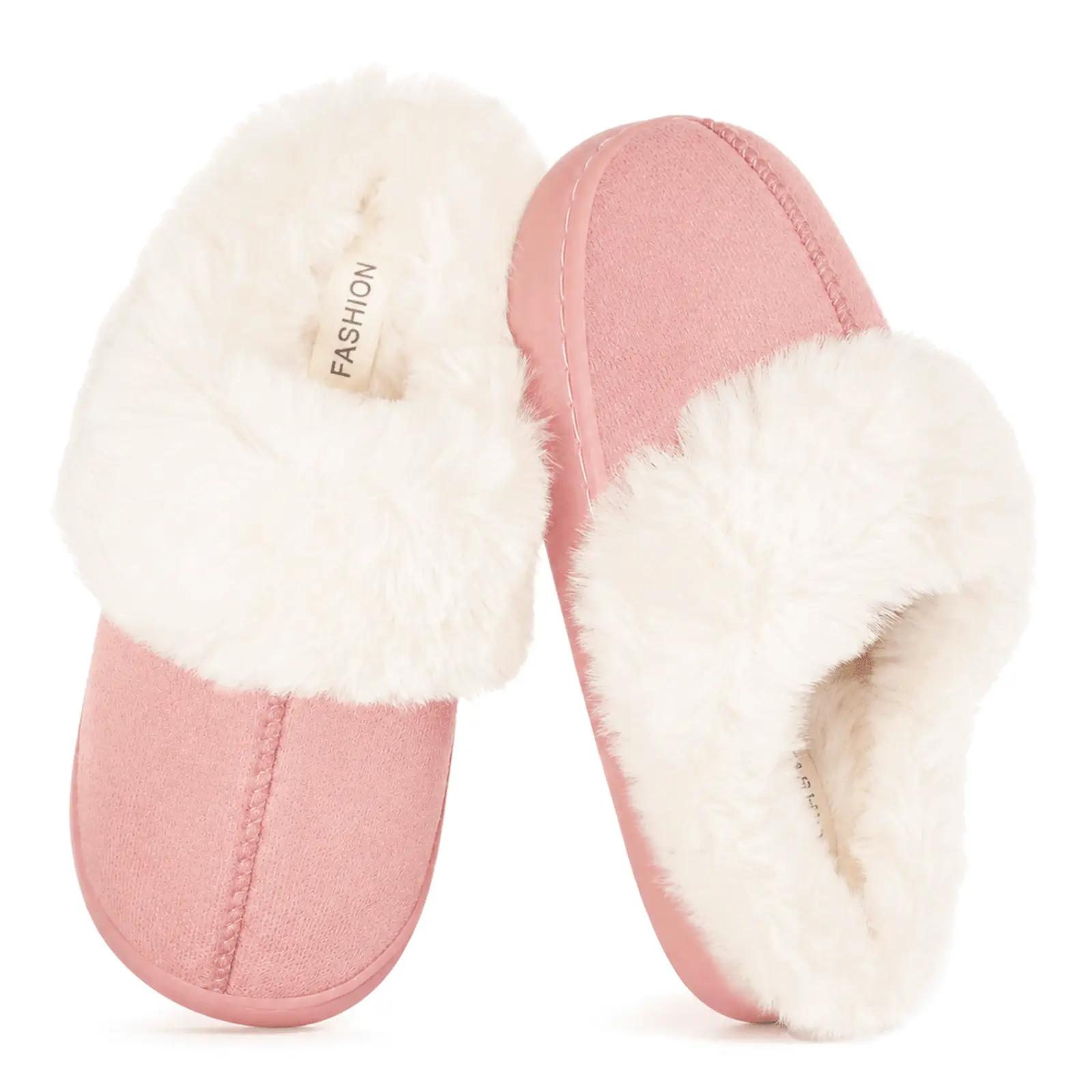 Kids' Slippers for Girls and Boys Fuzzy Slippers and House Shoes Winter-Warm Soft Plush Lining Memory Foam Slip-On Indoor/Outdoor Bedroom Non-Slip Rubber Sole Comfortable Suede Fluffy and Furry