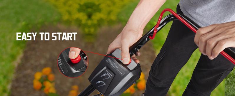 PowerSmart 40V 17" Cordless Lawn Mower, 3-in-1 Brushless Push Lawn Mower with 4.0 Ah Battery and Charger(MB2417A)