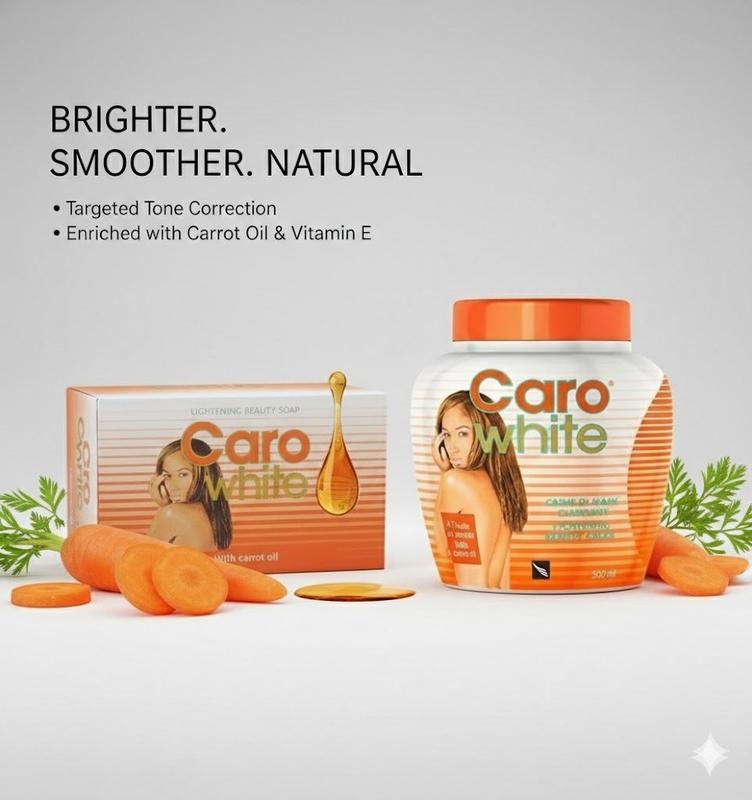 Carrot Oil Glow Skincare Set | Cleansing Bar + Nourishing Body Cream | Radiant & Smooth-Looking Skin Routine