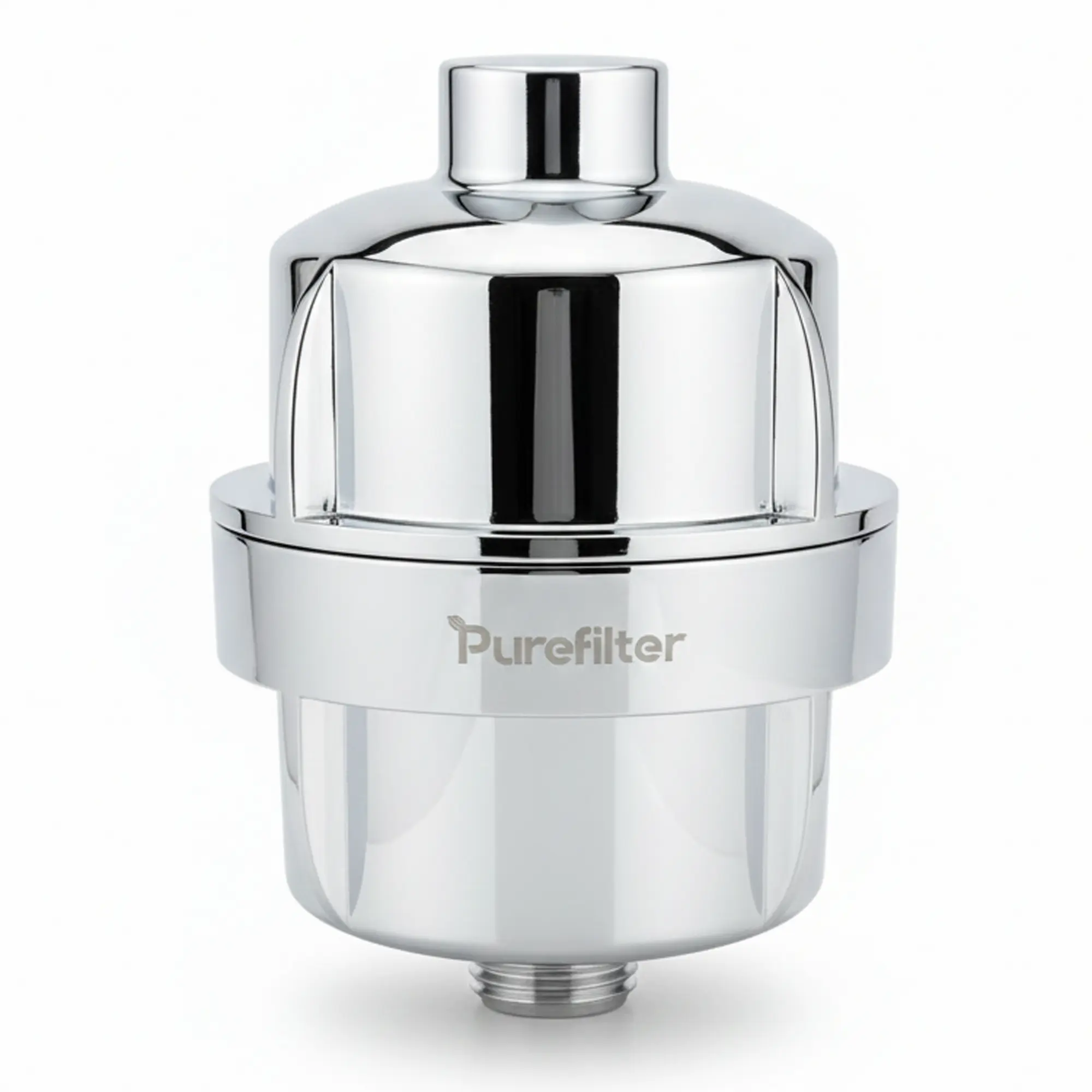 Shower Filter for Hard Water — Reduces Chlorine, Odor & Sediment | 15-Stage Filtration, Fits All Showerheads, Standard ½" G1/2 Connection, Chrome Inline Filter for Cleaner, Fresher Shower Water
