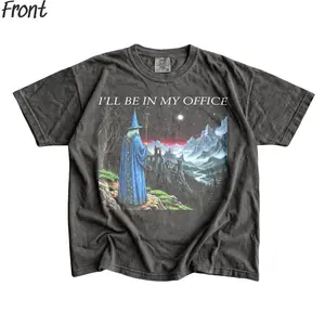 Vintage I'll Be In My Office Graphic Tee - Funny Mystical Wizard Tee - Fantasy Wizard Shirt - Fantasy Ring - Funny Renaissance Faire Top - Fantasy Novel Merch - Gift for Fantasy Lovers