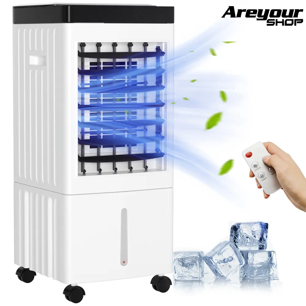 Summer Portable Air Cooler Lightweight 10L/32L Evaporative Air Cooler Fan 3in1 Cooler with Remote Control&Humidifier,Air Cooling Fan for Room Home Office