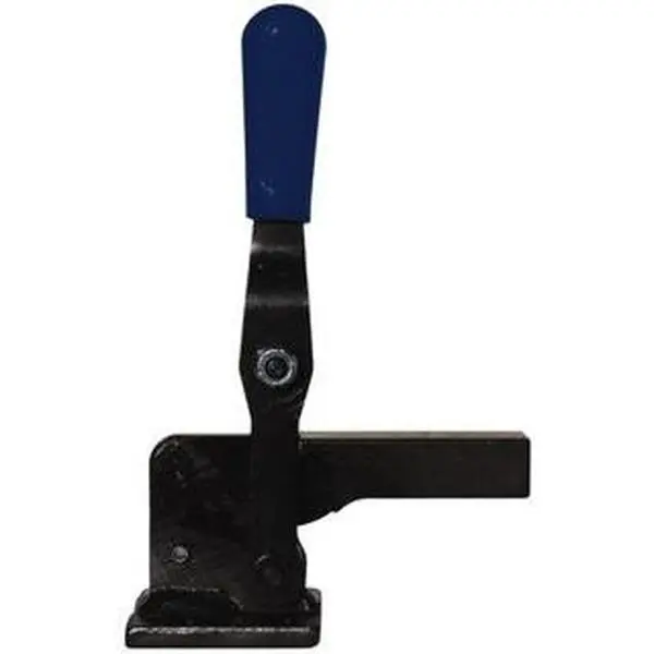 Gibraltar GIB-U-516B Manual Hold Down Toggle Clamp - 750 Lb Holding Capacity, Vertical Handle, 66° Handle Movement, 122° Bar Opening, Solid Bar, Flanged Base, Electro-Plated Zinc Carbon Steel Construction