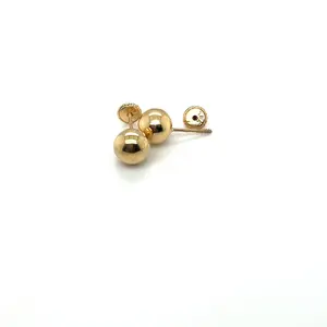 Ball with Screw-Back Earrings in 18K Gold