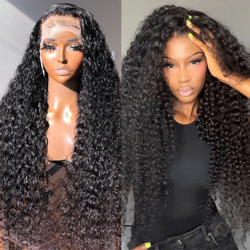 Bling Hair 36 38 Inch Water Wave 13X4 Transparent Lace Front Wigs Water Wave 13X6 Frontal Wig Hd Lace Human Hair 180 Density Wigs Natural Hairline For Black Women