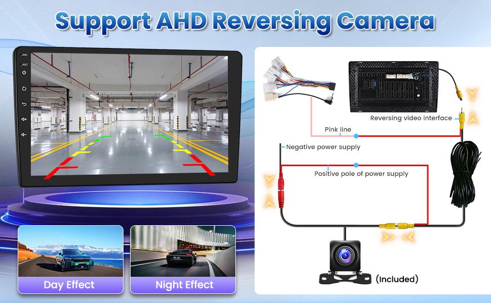 Toyota Camry 2012-2014 Android Car Stereo | with Wireless Carplay & Android Auto | 10" Touch Screen Radio Dash Kit | GPS Navigation, WiFi, Bluetooth, SWC Mirror Link, Mic Backup Camera