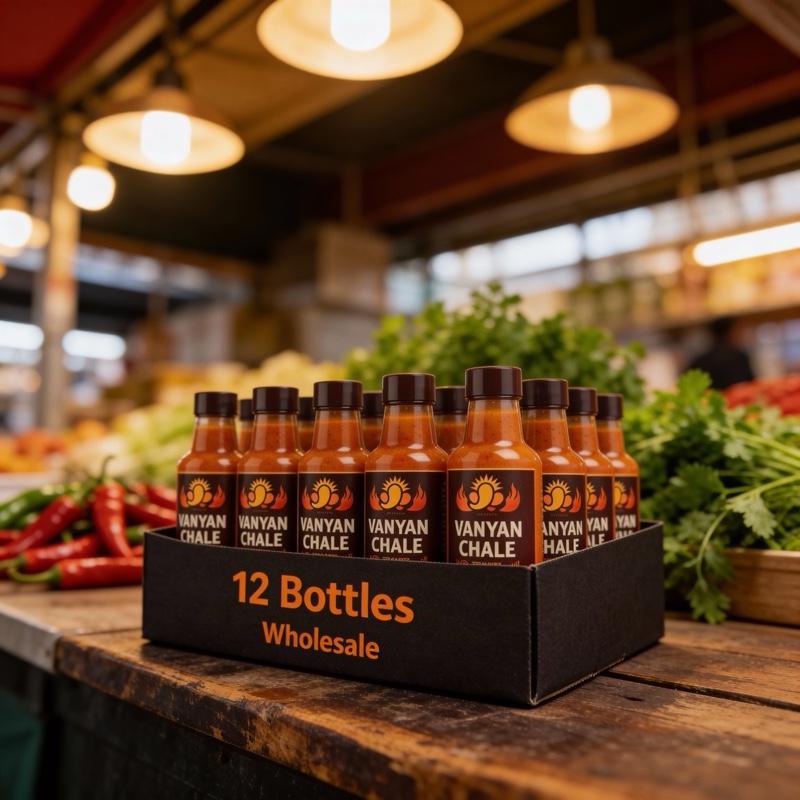 Vanyan Chale Pake 12 Hot Sauce Pepper - 12 Bottles of Spicy Flavor for Your Meals